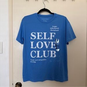 Grayson Threads Self Love Club Blue Graphic Tee size L
